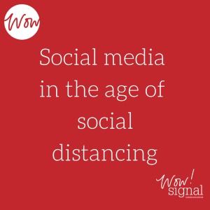 social media social distancing